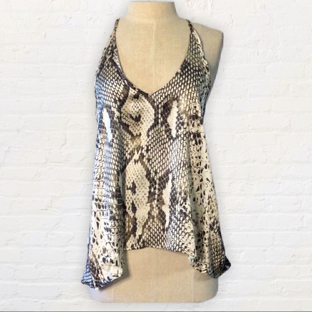 Blue Moon Snakeskin  Tank Top NWOT